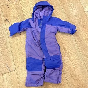Infant Toddler LL Bean Bib Snowsuit 12-18m